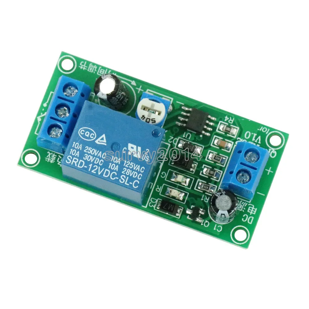 

1PCS 12V Relays Timer Delay Relay NE555 Shield Timing Relay Timer Control Switch Car Relays Pulse Generation Duty Cycle