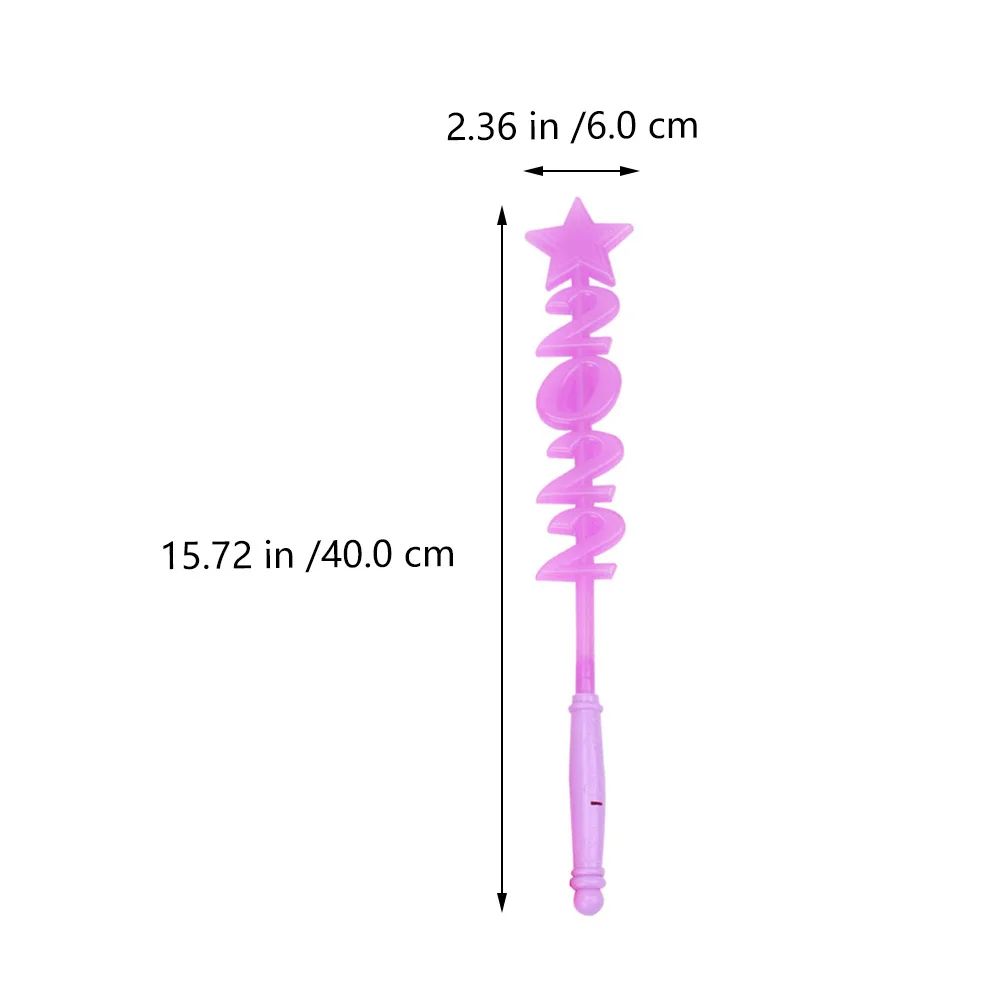 4 قطعة 2022 عدد وسائط ضوء وماض متوهجة حافة ناعمة مهرجان عصا اليد للحزب أداء الرقص المرحلة زي