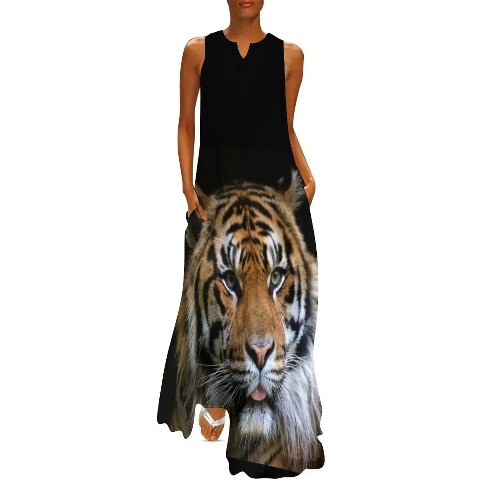 

Sumatran Tiger 2 Long Dress evening dress women Women dresses summer elegant women's sets Dress
