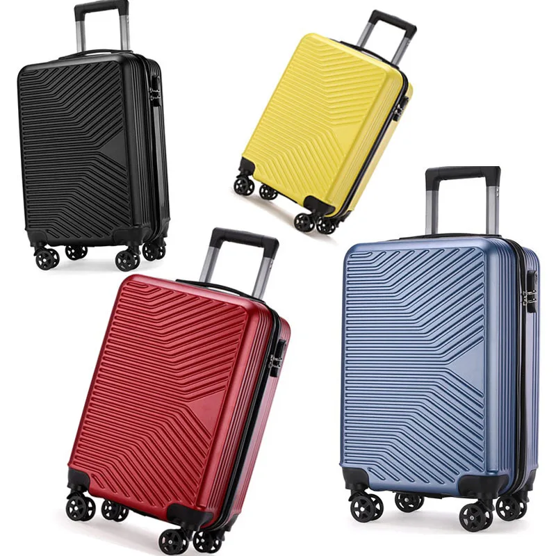 ユニバーサルライトトーン20インチトロリーケース卸売大型トラベルスーツケースユニセックスジッパー開閉式ローリングホイール新品