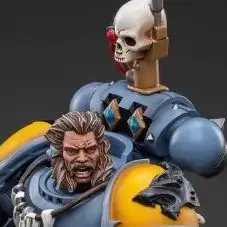 【JOYTOY】Figura de Anime Warhammer 40K 1/18 Space Wolves Thunderwolf Cavalry Frode 33cm