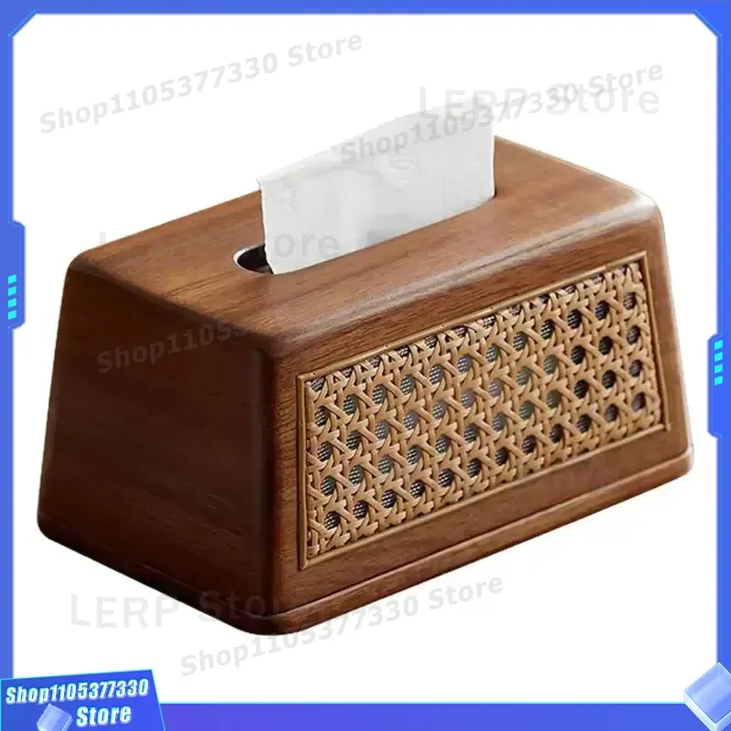 Luxury Creative Tissue Box Holder Desktop Living Room Coffee Table Storage High End Multifunctional Paper Napkin Dispenser