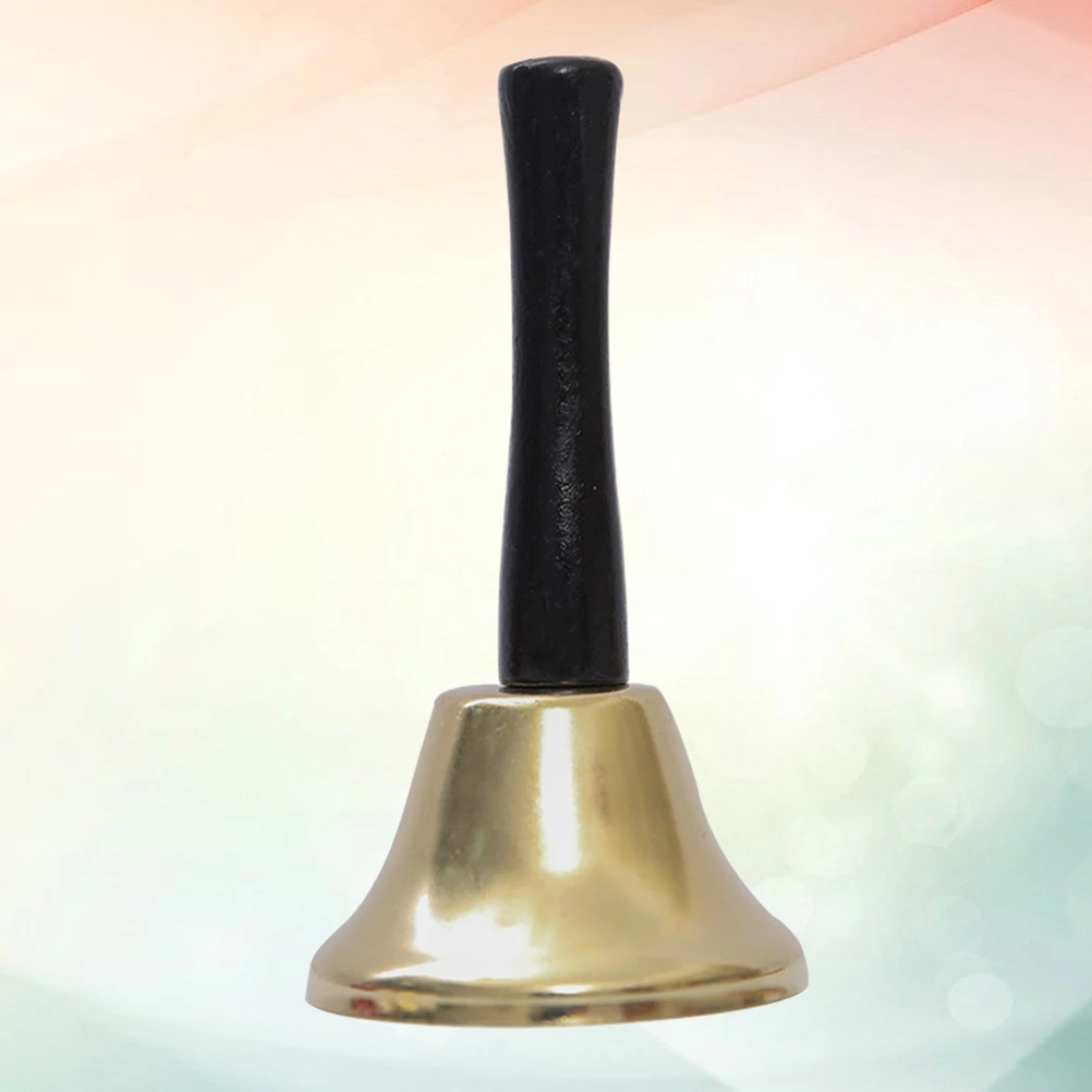 

Vintage Hand Bell for Kids Christmas Decoration Metal Santa Service Sturdy Iron Body Wooden Handle Lightweight Ergonomic Design