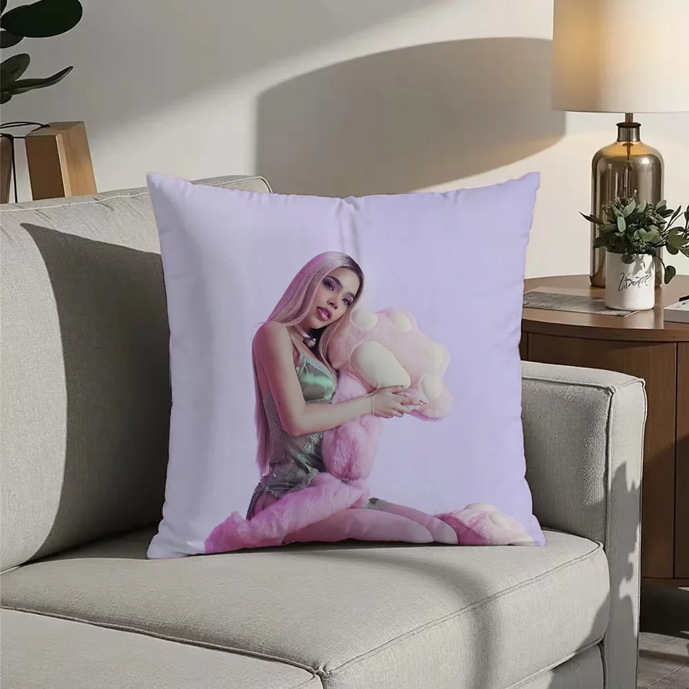 Singer K-Kenia OS Pink Aura Pillow Case Double Sided Printed Cushion Cover Soft Short Plush Sofa Decorative Home Decoration