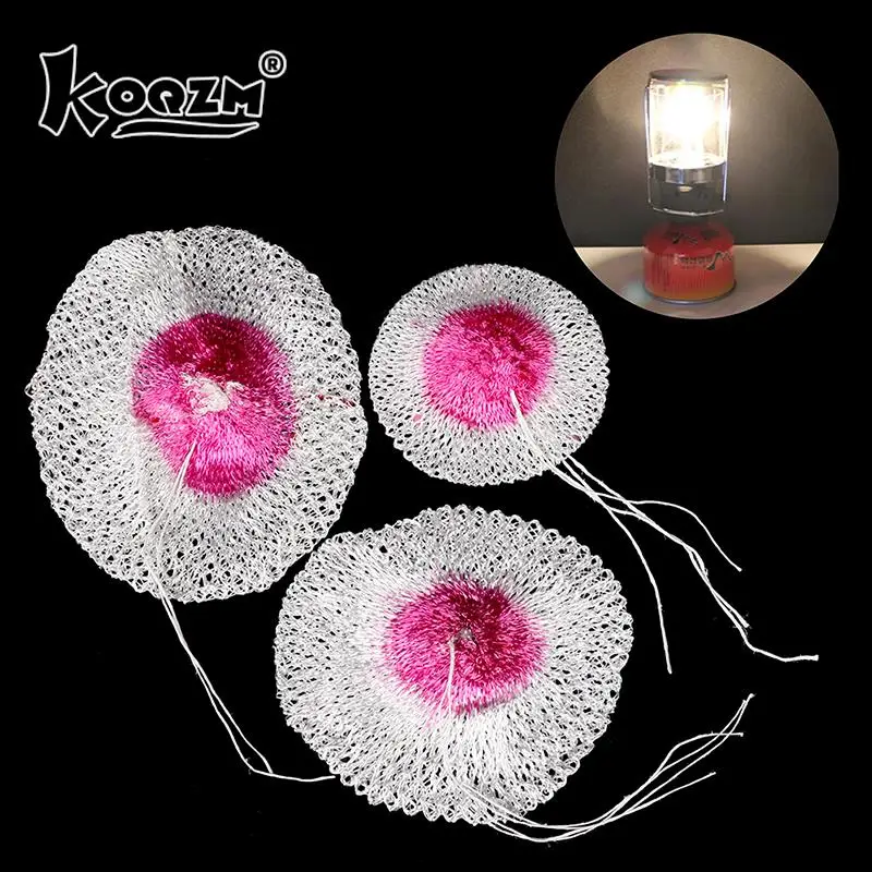 10pcs 65/85/100mm Gas Lantern Mantle Kerosene Gas Lamp Cover Durable Mesh Mantle