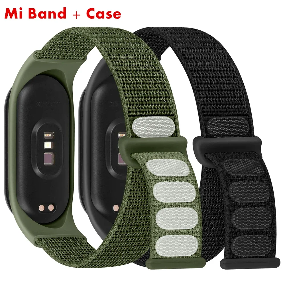 

Nylon loop Mi band 4 5 6 Strap Replacement Soft Adjustable Wrist Watchband Pulsera correa For Xiaomi Mi band 3 4 5 6 7 Bracelet