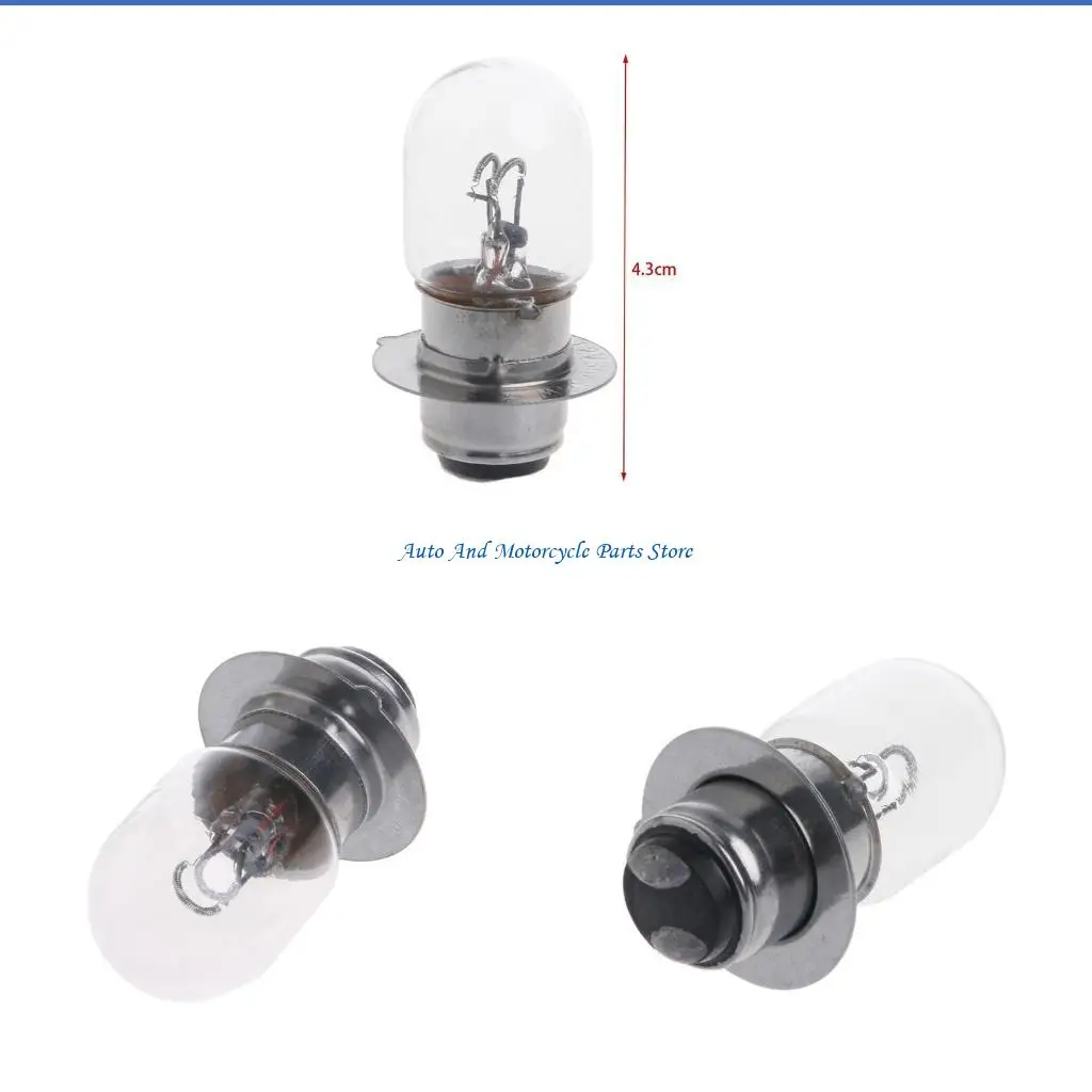 

P9FD Motorcycle Body Parts Portable T19 P15D-25-1 for DC 12V 35W White Headlight Bulb