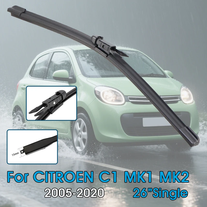 Auto Wischer Klingen 26 "Einzel Für CITROEN C1 MK1 MK2 2005-2020 Windschutzscheibe Windschutz Frontscheibe Klingen auto Zubehör