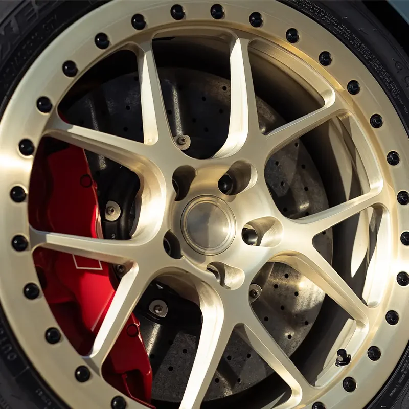 LSGZL Forged 18inch Gold Beadlock for AUDI R8 Concave Wheels Forged 5x112 Rims 19 20inch
