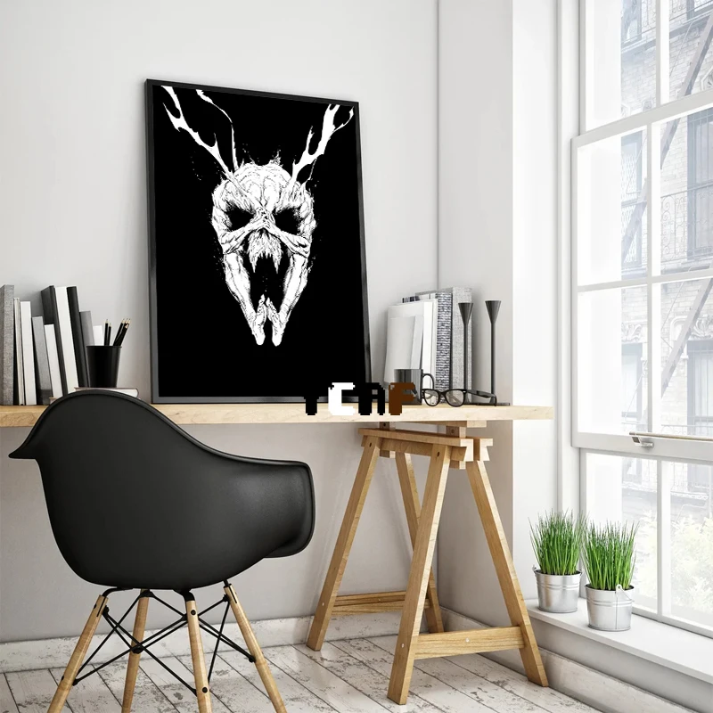 Black Manga Art Poster Canvas Printing Black Manga Horror Wall Art Prints Horror Manga Wall Decoration Home Room Wall Decoration