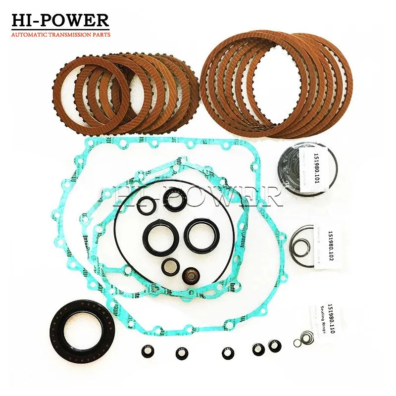 01J O1J  Auto Transmission Friction Plate Overhaul Kit for Audi A4 A6 B7 C5 CVT Gearbox Clutch Disc Repair Kit 01J