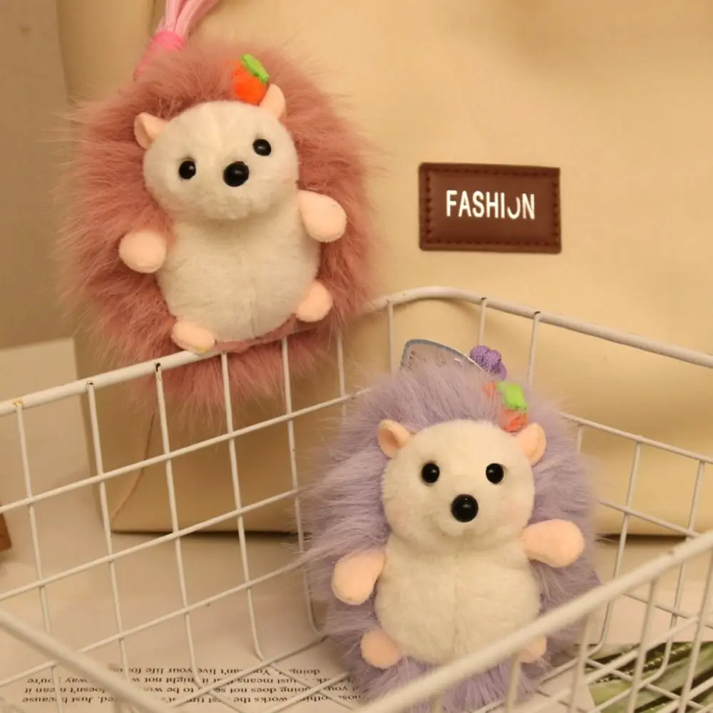 

PP Cotton Hedgehog Doll Keychain Stuffed Animal Kawaii Hedgehog Plush Pendant 14cm Lifelike Hedgehog Plush Toy
