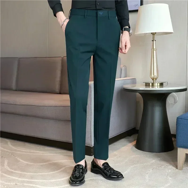 B.A4093 Men's Pants Outdoor Elastic Breathable Straight Leg Sweatpants Hot Sale