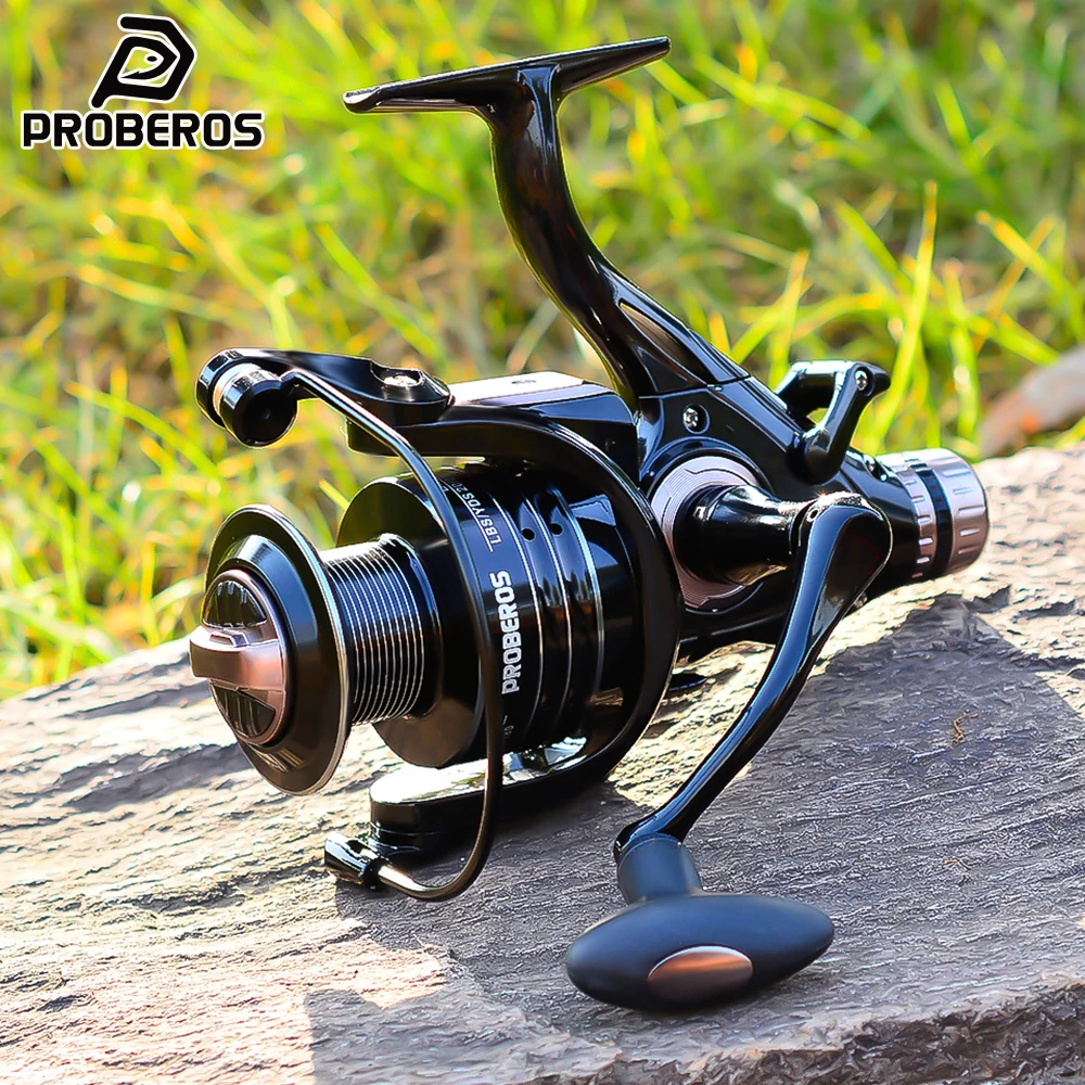 Proberos 3000-6000 Double Brake Design Fishing Reel Super Strong Carp Fishing Feeder Spinning Reel Spinning Wheel Fishing Wheel