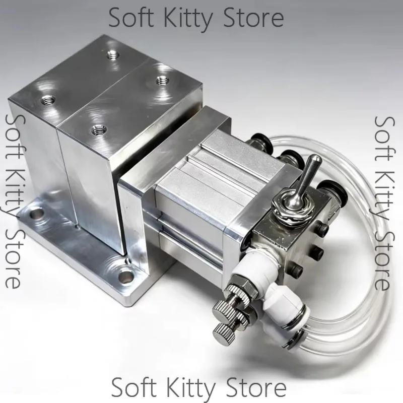 Air-Powered Pneumatic vice Milling Machine Vise - Clamp for Workpiece Fixation in Metalworking
