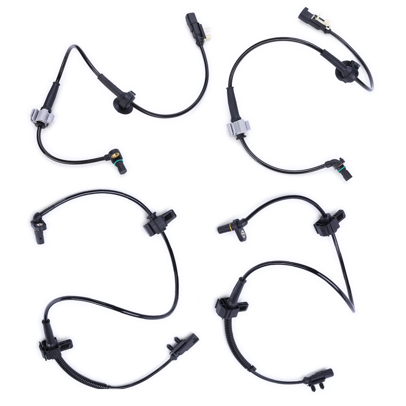 

4Pcs ABS Sensor Anti-lock Brake System Wheel Speed Sensor Front/Rear Wheels Compatible for S-ilverado 1500 2014-2019 Replaces 520971873 22775301