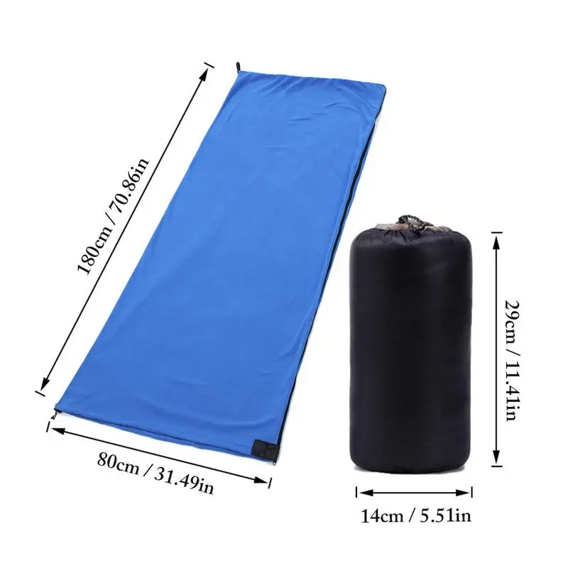 Portable Sleeping Bag Ultra-light Sleeping Bag Camping Tent Package Fleece Liner Lightweight Tent Bed for Outdoor Camping