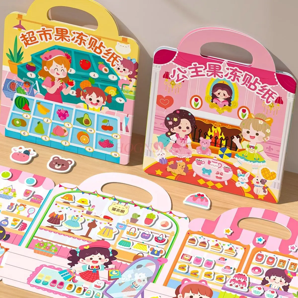 

1 книга, книга с наклейками для детей 0-3 лет, желейная наклейка, тихая книга, магнитная наклейка