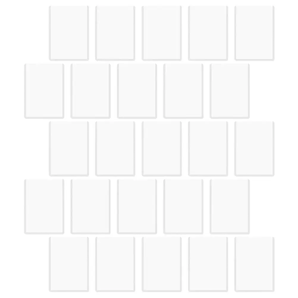 

25Pcs Reliable Card Protective Sleeves Hard PVC Game Card Sleeves for Students Teachers Trading Cards Playing Cards Safe Storage