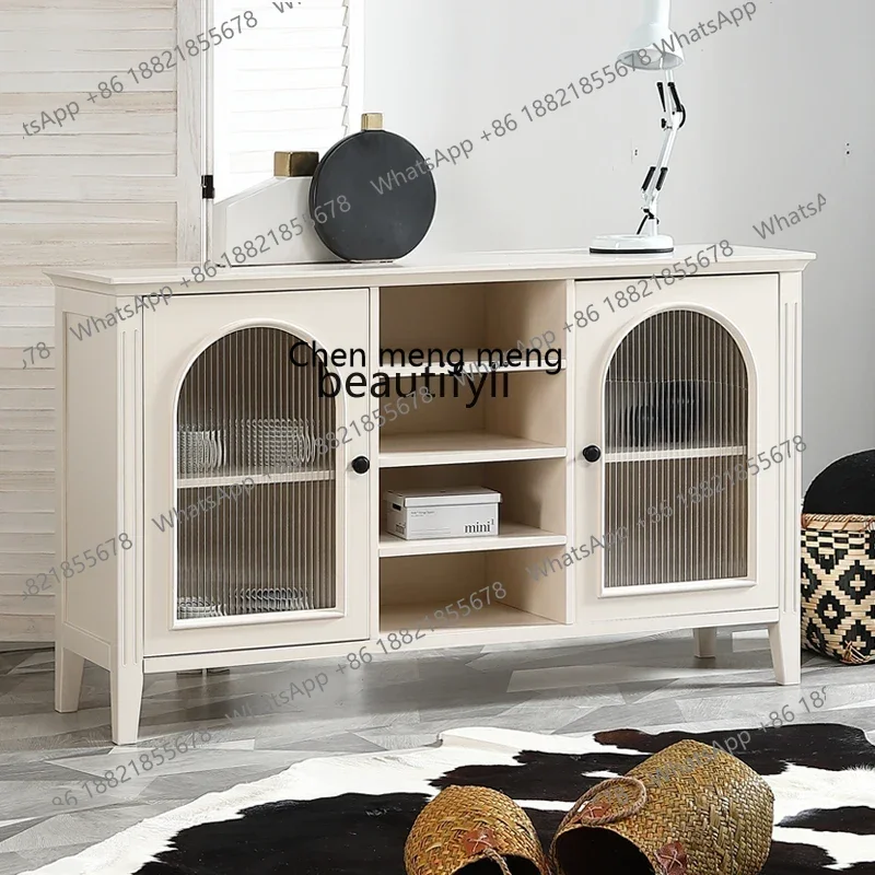 cn8350 LHY zq American Solid Wood Sideboard Nordic Light Luxury Creative Home Hallway Locker Simple Modern Tea Cabinet