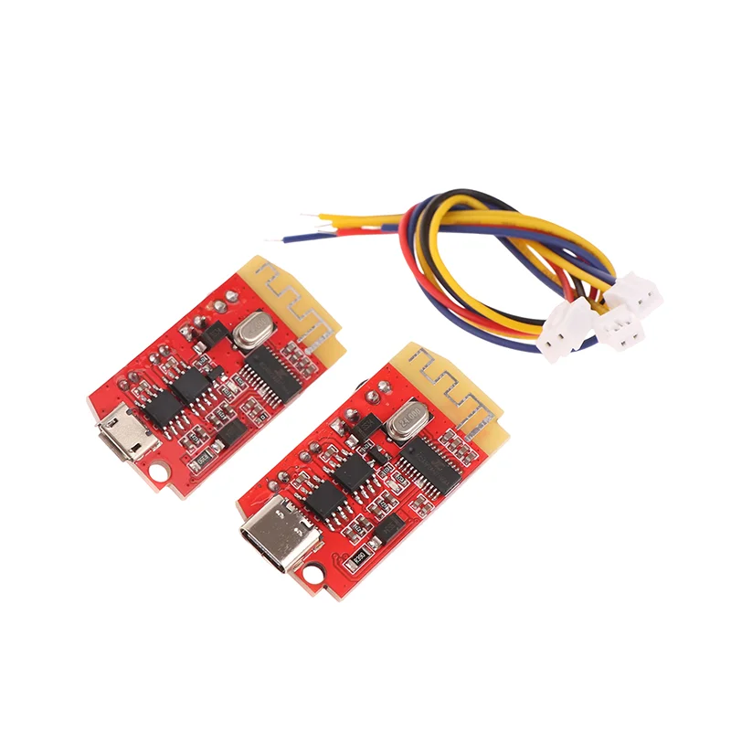 1PC CT14 Type-C Micro Stereo Bluetooth 4.2 Power Amplifier Board Module 3.7v 5V 5W+5W Mini With Charging Port EGBO
