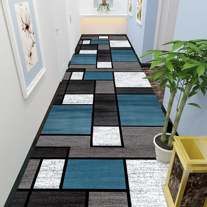 Corridor Carpet Long Hallway Area Rug Geometric Living Room Carpet Kitchen Aisle Mat Room Decoration Floor Mats Tapis Alfombra