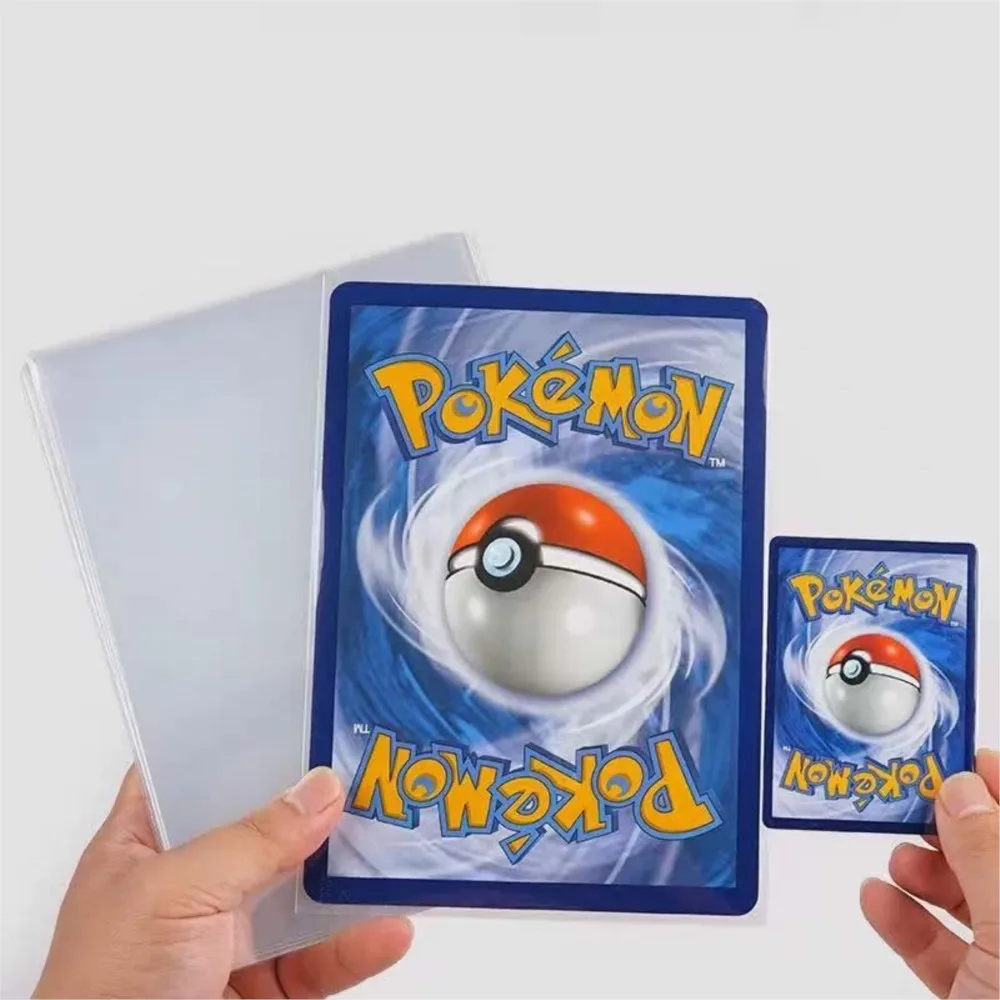 50PCS Jumbo Sleeves 5.4X7.5 Large Size Transparent Holder Protector For PKM TCG Card Oversized Trading Game Sport Cards Toy Gift