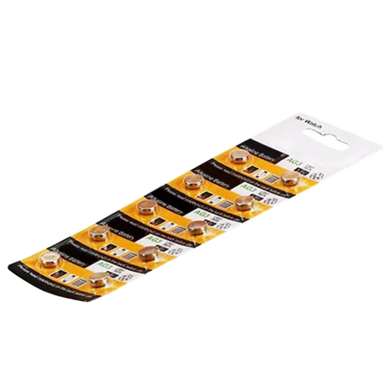 090f 20piece/10pieces AG3/LR41/736バッテリーを視聴し、信頼性パフォーマンス1.5Vボタンセルバッテリーを小型エレクトロニクス用