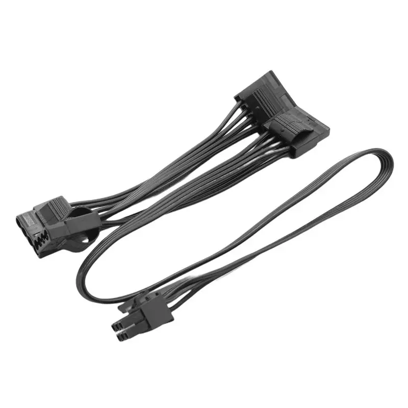 Exquisite-5X 6Pin To 4 Molex Modular Power Supply Cable 6Pin To 4 IDE Cable For CORSAIR RM1000X RM850X RM750X RM650X Modular
