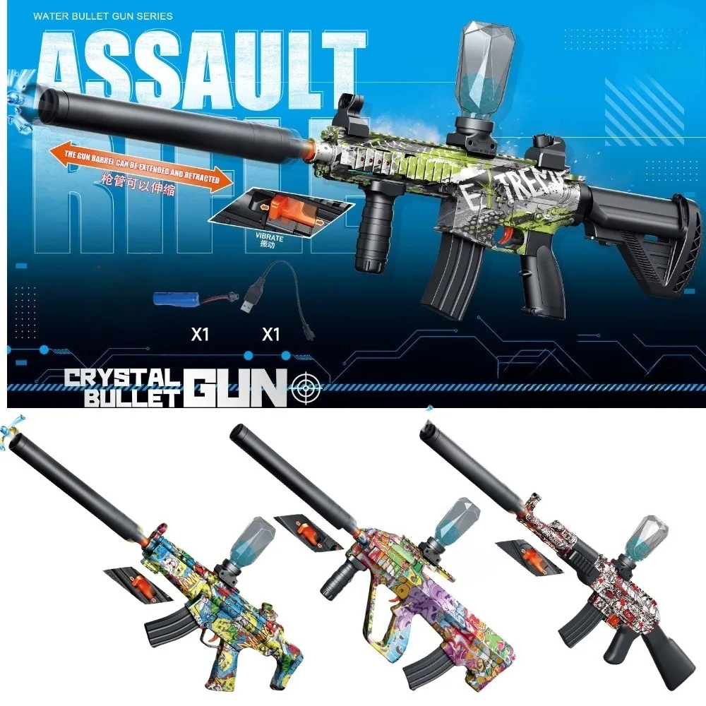 مسدس لعبة ناسف الكرة الكهربائية القابل لإعادة الشحن في الهواء الطلق لعبة تبادل لاطلاق النار عالية السرعة ألعاب الأسلحة لأنشطة الأطفال لعبة الفريق