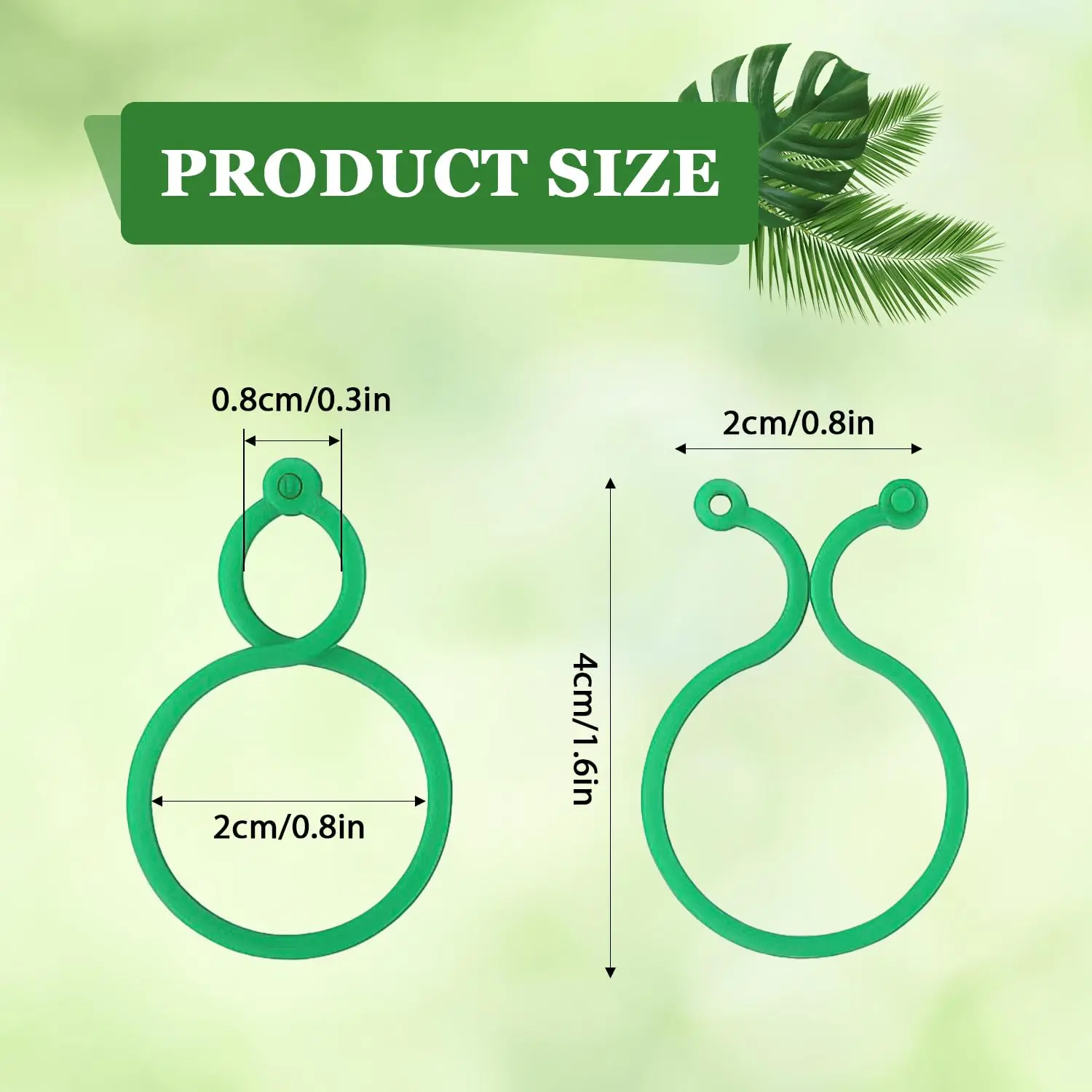 50Pcs 8 Word Buckle Vine Tying Clips Ring Fixing Bracket Garden Plant Holder Tools Garden Decorations Plant Climbing Wall Clips