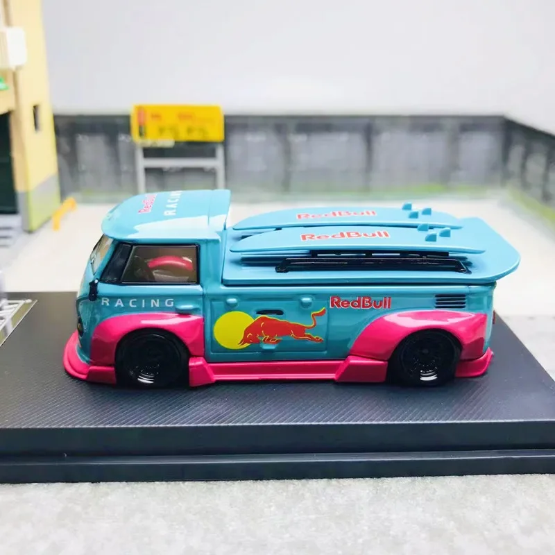 鋳造合金車モデルコレクション,1:64,vw,t1ピックアップ,rwb,ワイドボディモディファイド,プレミアム比率,ディスプレイ玩具,子供向けギフト