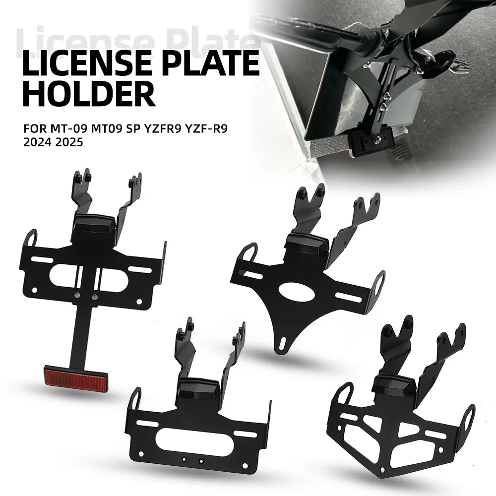 R9 MT09 2026 License Plate Holder Bracket Tail Tidy Fender Eliminator Kit For Yamaha MT-09 MT09 SP YZFR9 YZF-R9 2024 2025