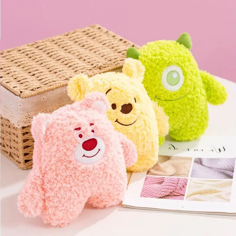 Ours en peluche jaune pour enfants, jouets mignons, petit monstre vert, cadeau d'anniversaire