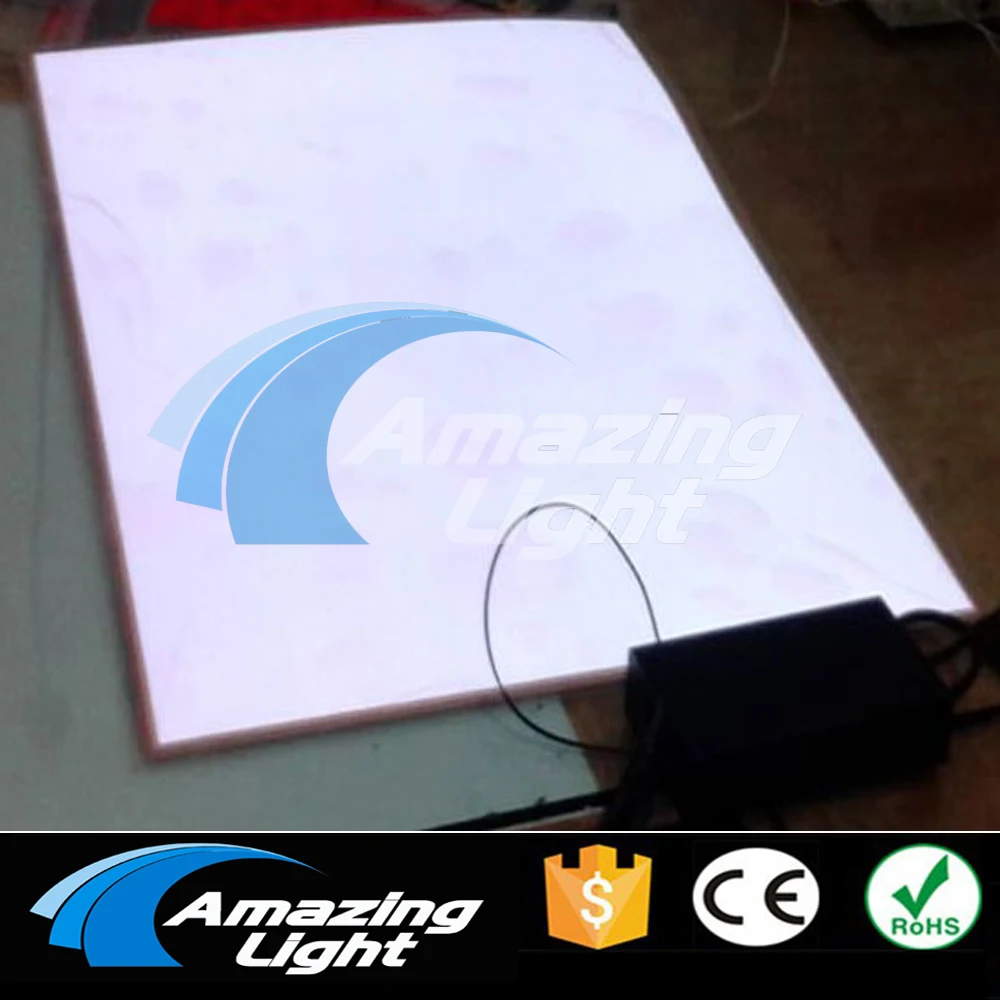 

A0(1180*840mm) White On Pink Off EL Backlight El Sheet El Foil El Paper With AC110V-240V Inverter