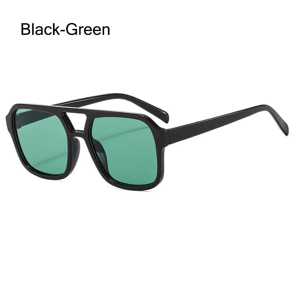 Fashion Ins Style Square Aviation Sunglasses UV400 Protection Black Shades Big Frame Sun Glasses for Women & Men