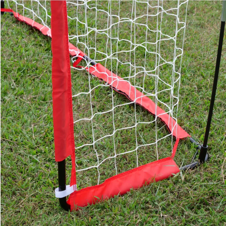 Porta de fútbol plegable rectangular al aire libre, red de portería de fútbol portátil, portería de fútbol para niños de fibra de vidrio