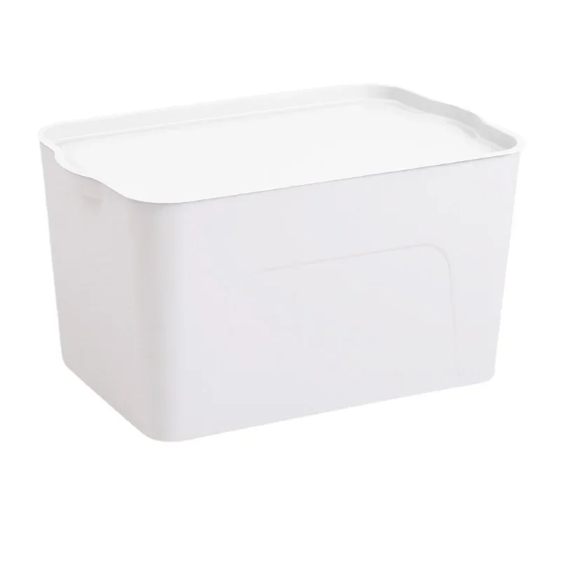 Plastic storage box with lid, thick, large capacity, drawers, wardrobe, collectibles, toys