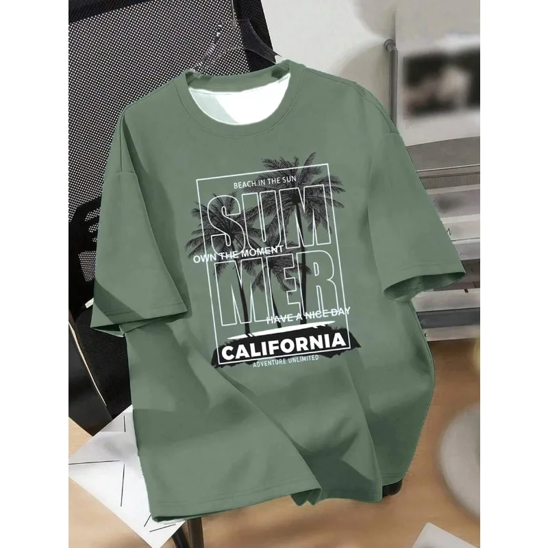 تي شيرت 2026 Hot Teen Boy كاجوال بسيط برقبة دائرية وأكمام قصيرة، مناسب للصيف #1