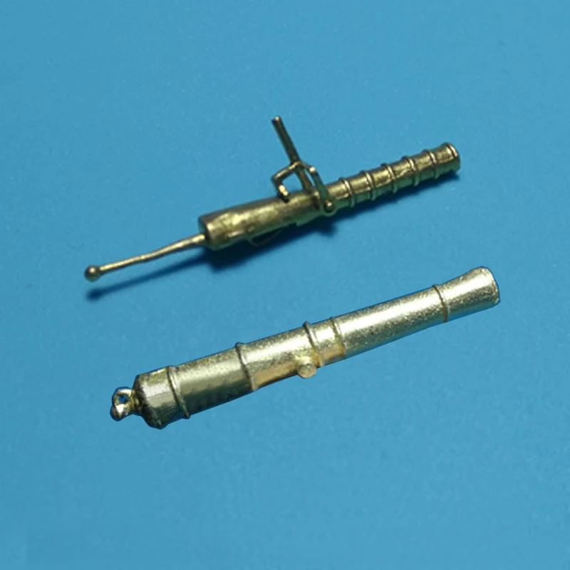 1PCS Brass Casting Broadside Gun/Cast Cannon Model for 1/48 Scale Sailboat Warship Miniature Swivel Gun Historical Accessories