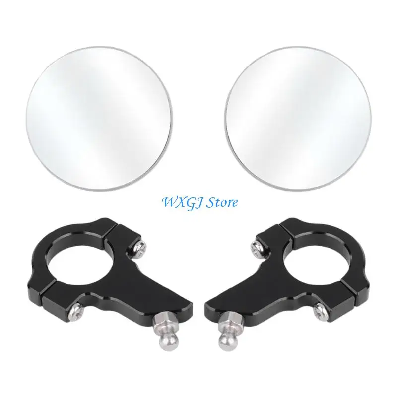 37JE Stainless Steel Motorcycle Side Mirror 360 Degree Rotation Suitable For RC390 390 Improved Safety And Easy Installation