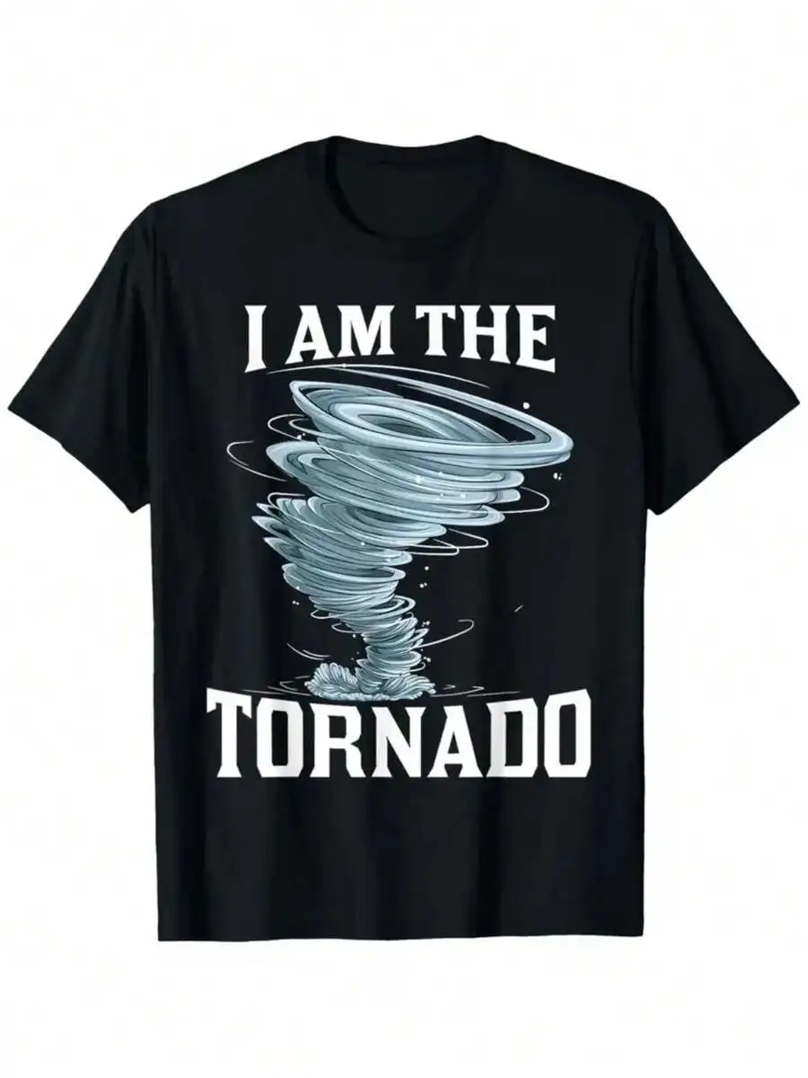 Boy's' I'm A Tornado 'T-Shirt - Soft Cotton Round Neck Short Sleeve T-Shirt, Fun Meteorologist Print, Perfect Gift For Young Peo