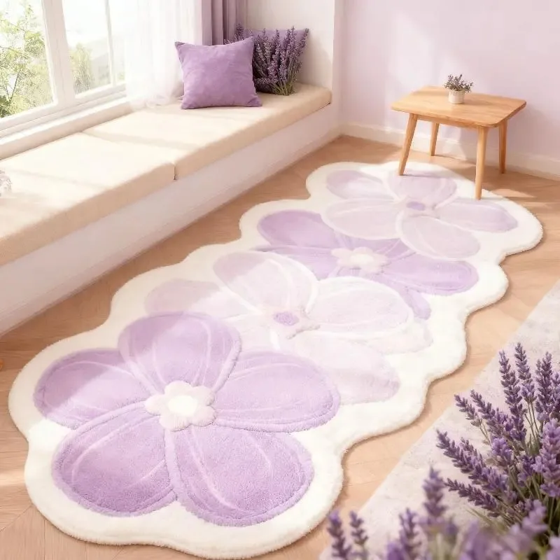 VIKAMA Cream Style Korean Carpet Living Room Bedside Carpet Soft And Comfortable Carpet Home Decoration