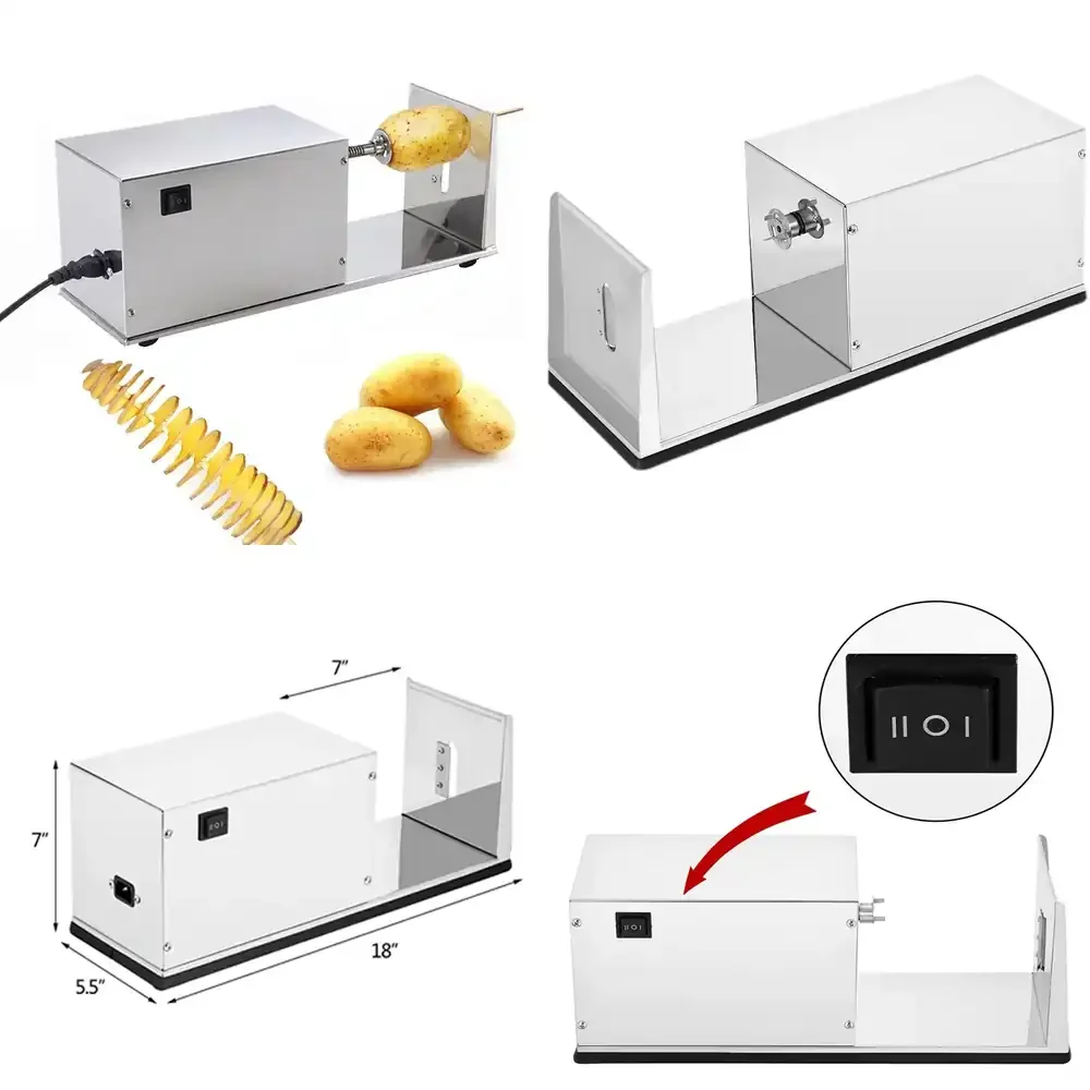 2026 Hot Sale  Tornado Potato Cutter Machine Electric Spiral Cutting Machine Chips Machine Chopper Potato Chip String Rotate