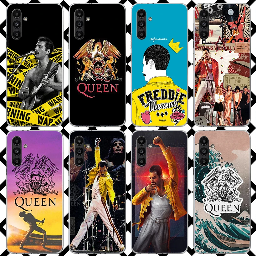 Rock Funky Freddie Mercury Queen funda de teléfono para Samsung Galaxy A17 A16 A26 A36 A56 A15 A25 A35 A55 A14 A24 A34 A54 A13 A23 A33 A