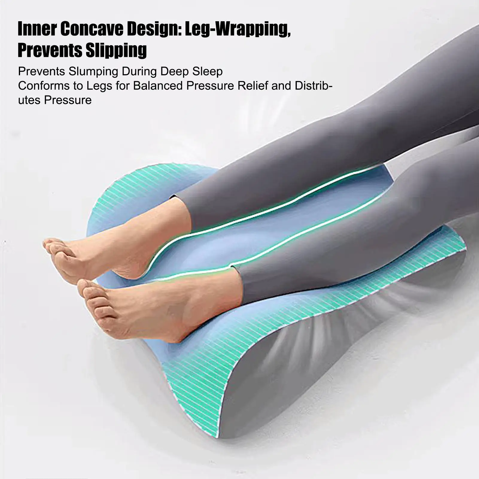 

Couples Pillow Ergonomic Position Support Pillow Leg Rest Cushion for Yoga Sleeping Work Sofa Couch Study Sitting Chair Desk