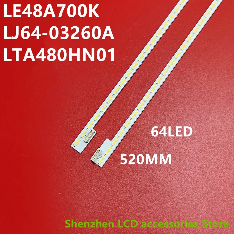 ل هاير LE48A700K ضوء بار LJ64-03260A LTA480HN01 الخلفية 48 بوصة 520 مللي متر 64LED 172V 100% جديد LED شريط إضاءة خلفي