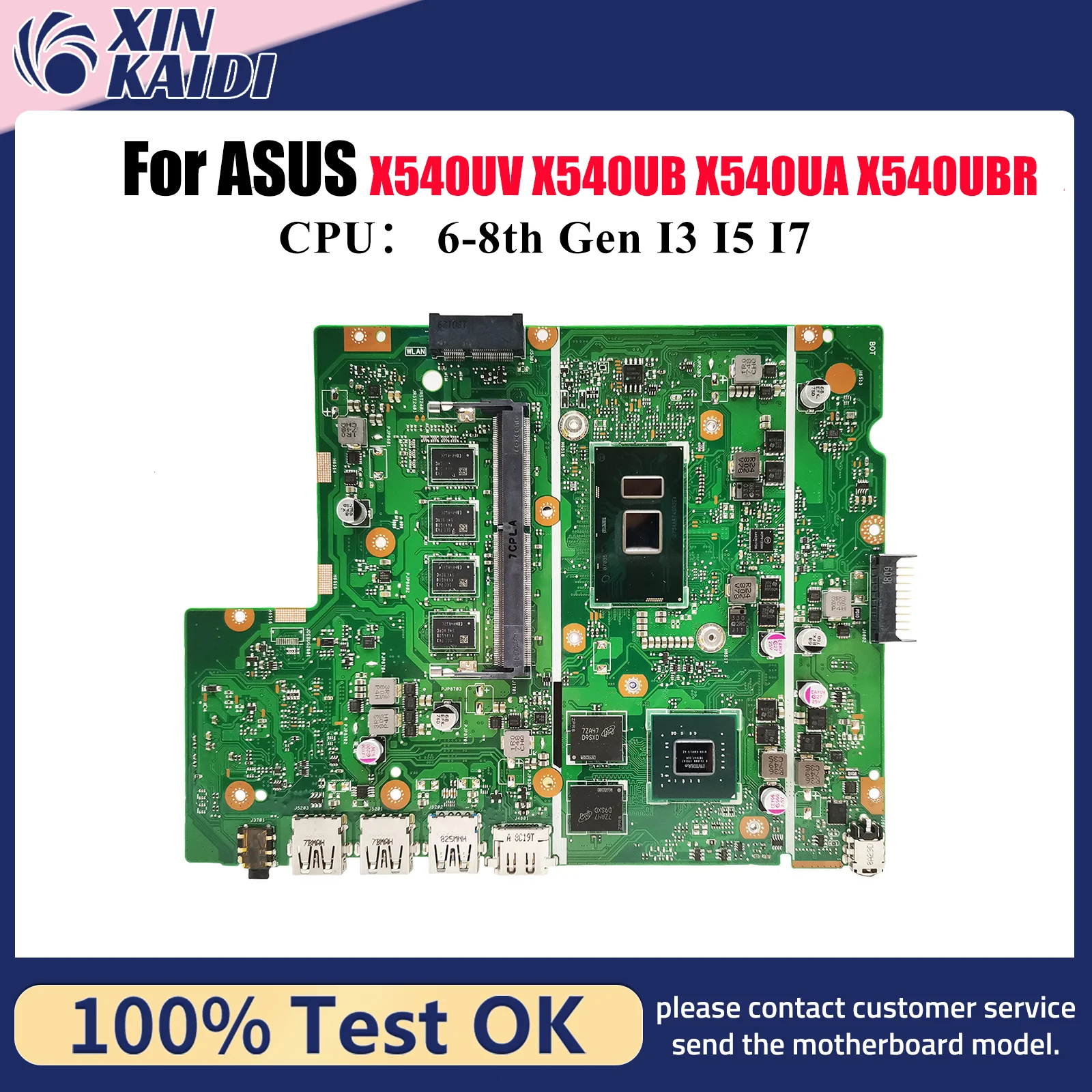 

X540UV Материнская плата для ноутбука ASUS P540U K540U X540U X540UAR A540U X540UBR R540U X540UB F540U X500U Материнская плата с процессором I3 I5 I7