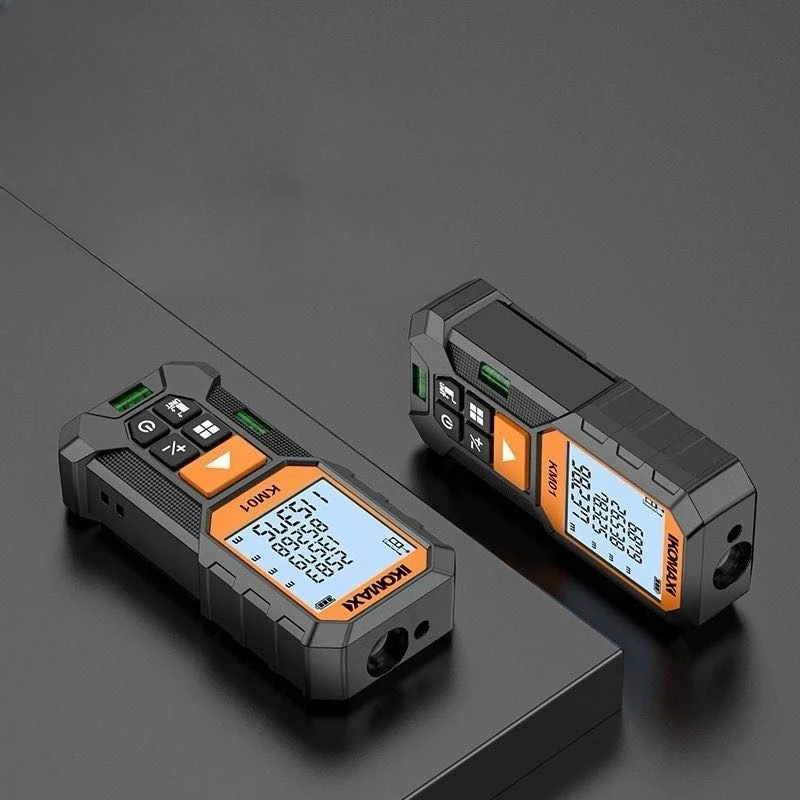 KOMAX Laser Rangefinder Portable Handheld High-precision Distance Measure Instrument High-definition Large Screen Display
