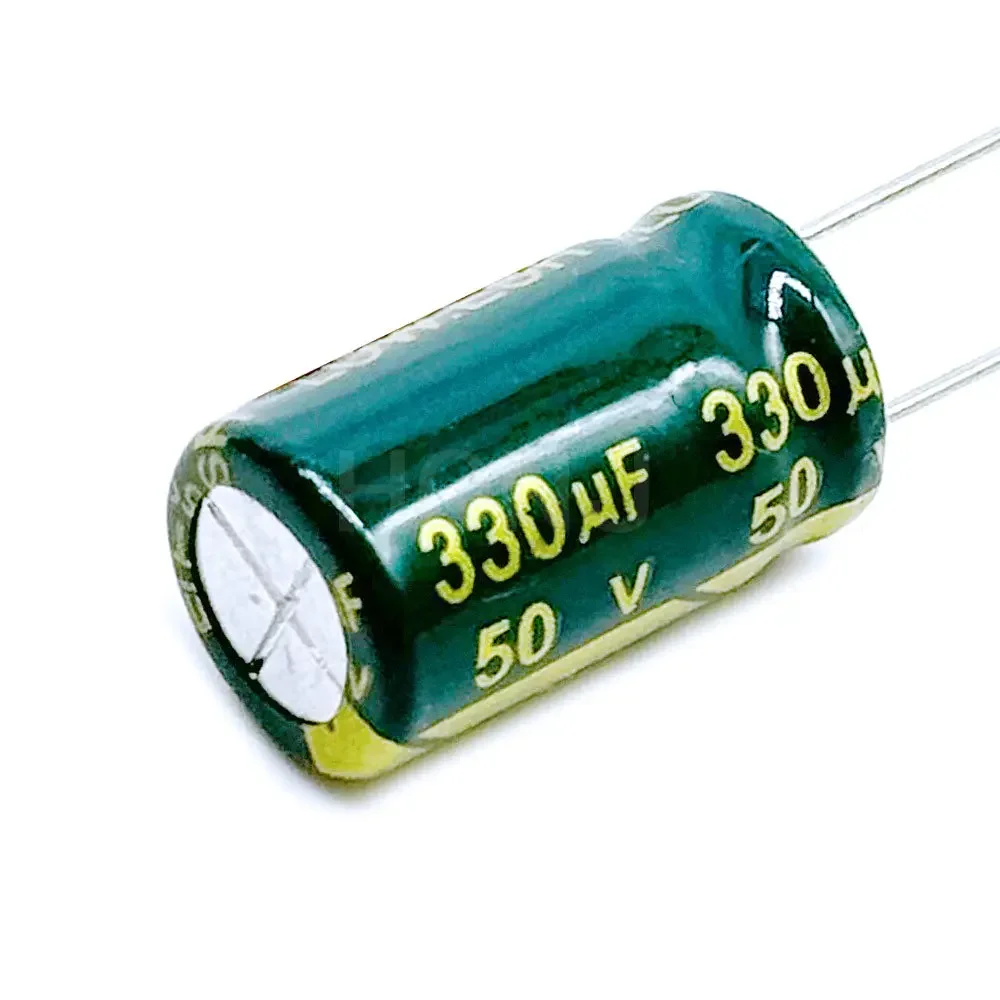 10PCS 50V330UF Aluminum Electrolytic Capacitor Original Low Esr/impedance High Frequency Size 10*17 330uf50v 50v330uf 20%